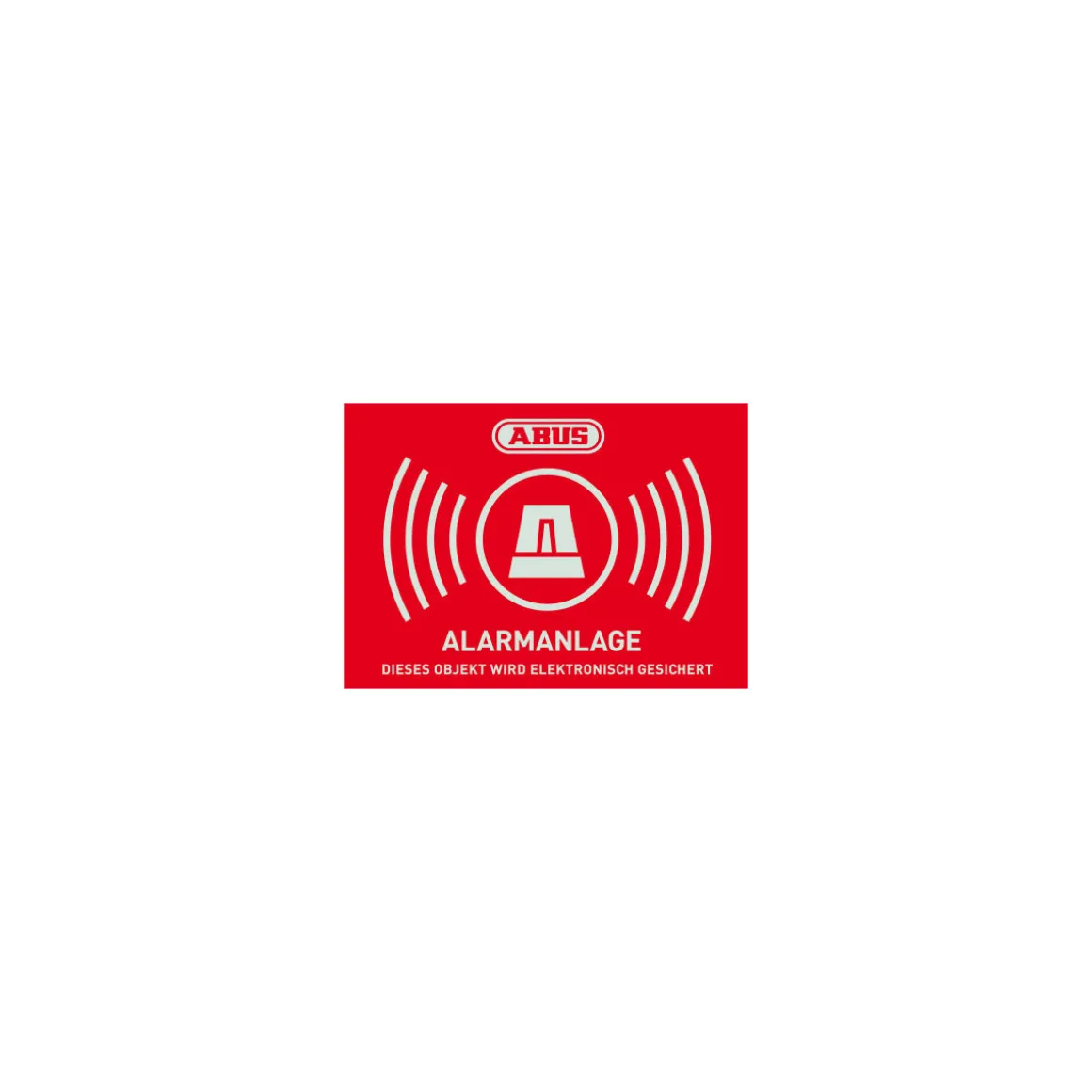 Abus Aufkleber Alarm 14,8 x 10,5 cm