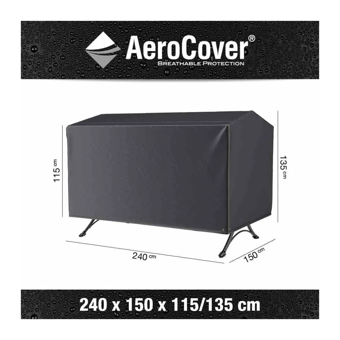 AeroCover Schaukelhuelleatmungsaktiv 240x150x135/115