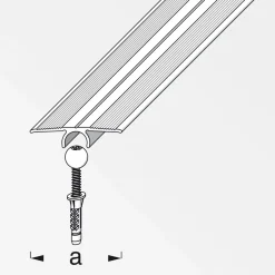 Alfer Übergangsprofil Clipstech-vario 33 mm 0,9m silber