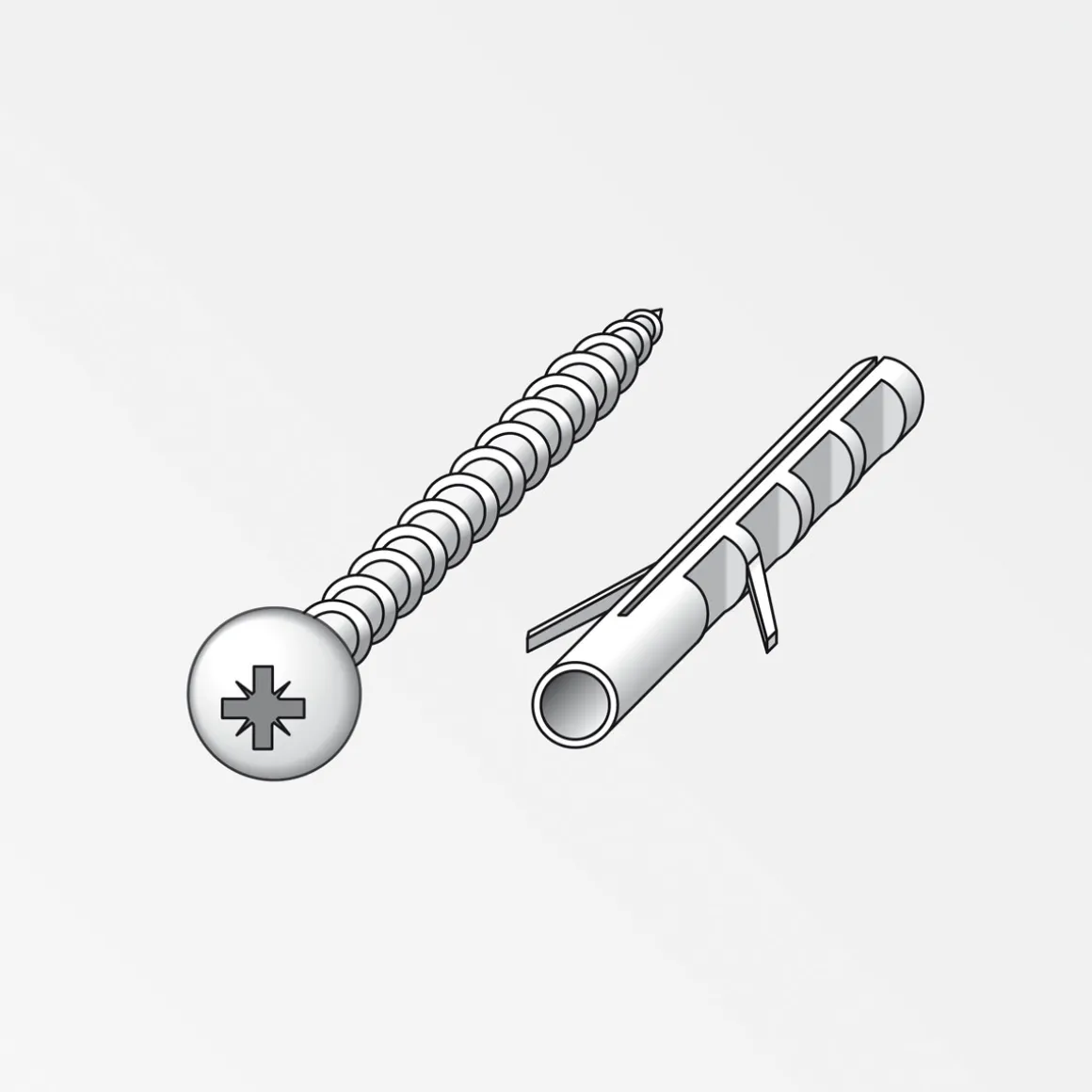 Alfer Linsenkopfschraube Clipstech-Plus mit Dübel 3 x 30 mm 10 Stück
