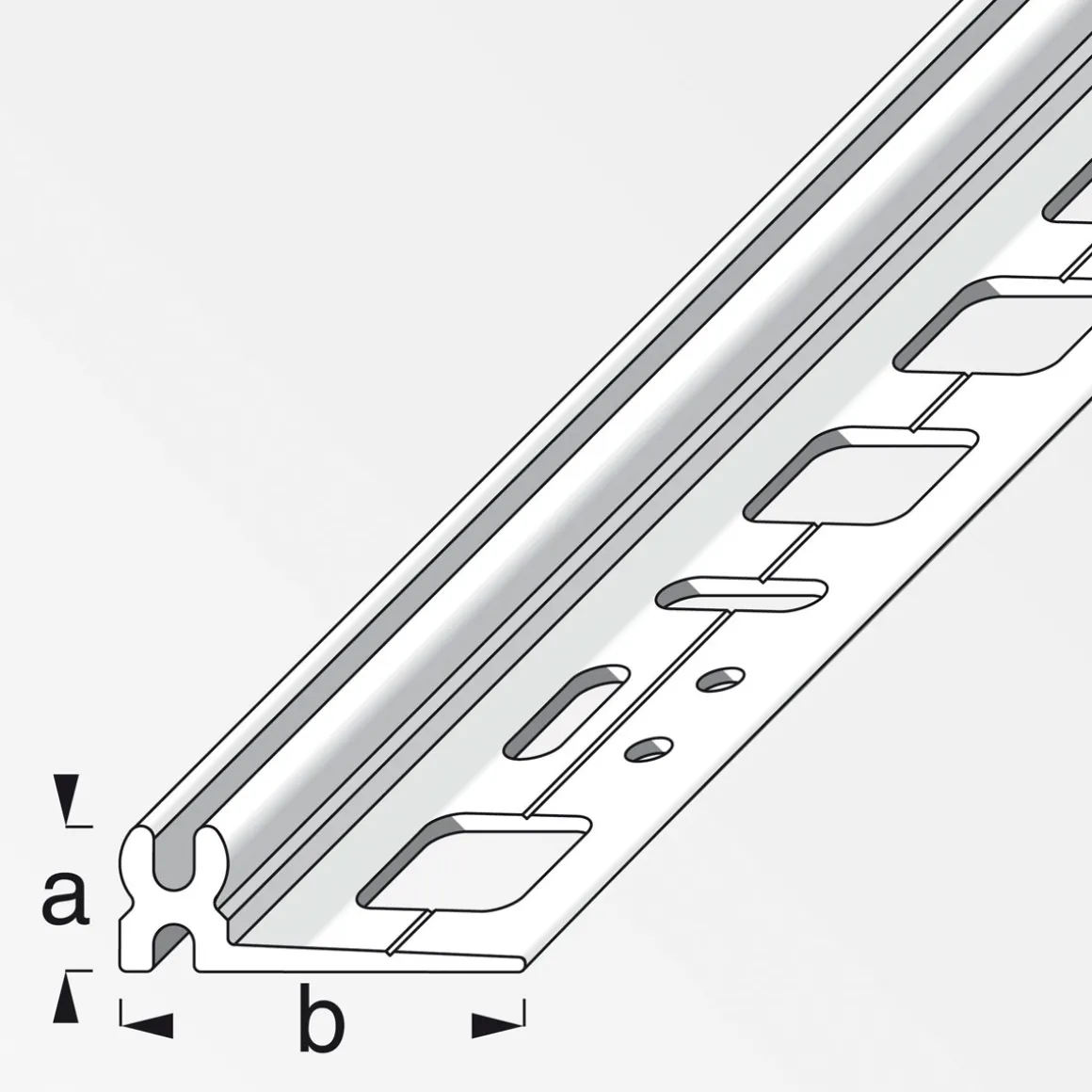 Alfer Trägerprofil Clipstech 1m braun