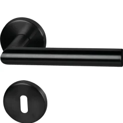 Alpertec Rosettengarnitur Fair I schwarz Durchmesser 52 mm
