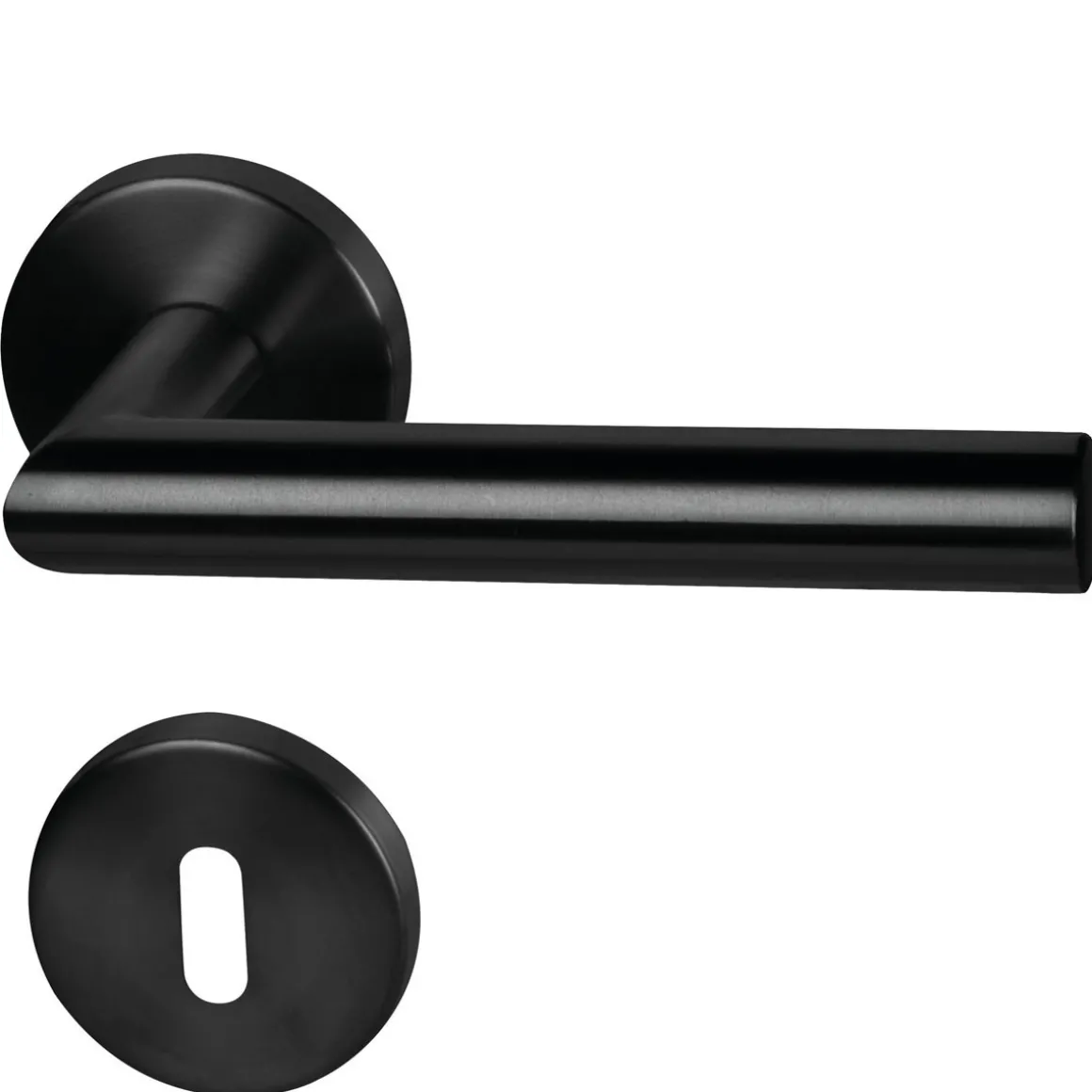 Alpertec Rosettengarnitur Fair I schwarz Durchmesser 52 mm