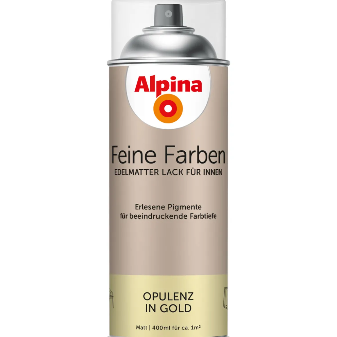 AlpinaBuntlack Feine Farben Sprühlack Opulenz in Gold 400ml
