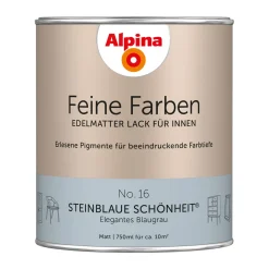 AlpinaBuntlack Feine Farben Lack No 16 Steinblaue Schönheit edelmatt 750ml