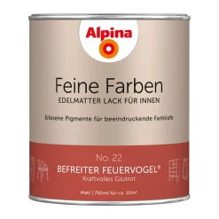 AlpinaBuntlack Feine Farben Lack No 22 Befreiter Feuervogel edelmatt 750ml