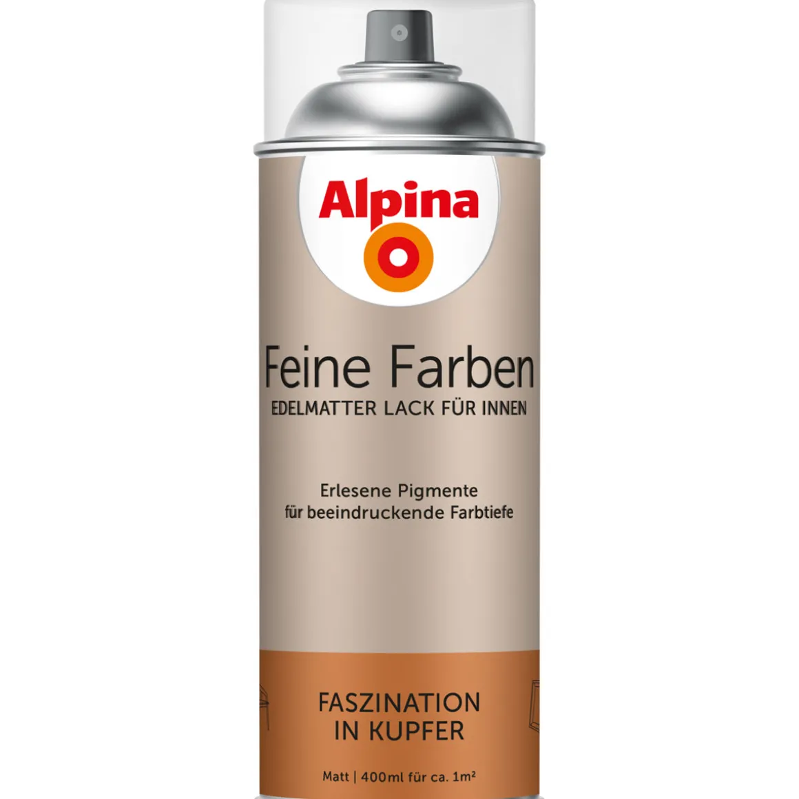 AlpinaBuntlack Feine Farben Sprühlack Faszination in Kupfer 400ml