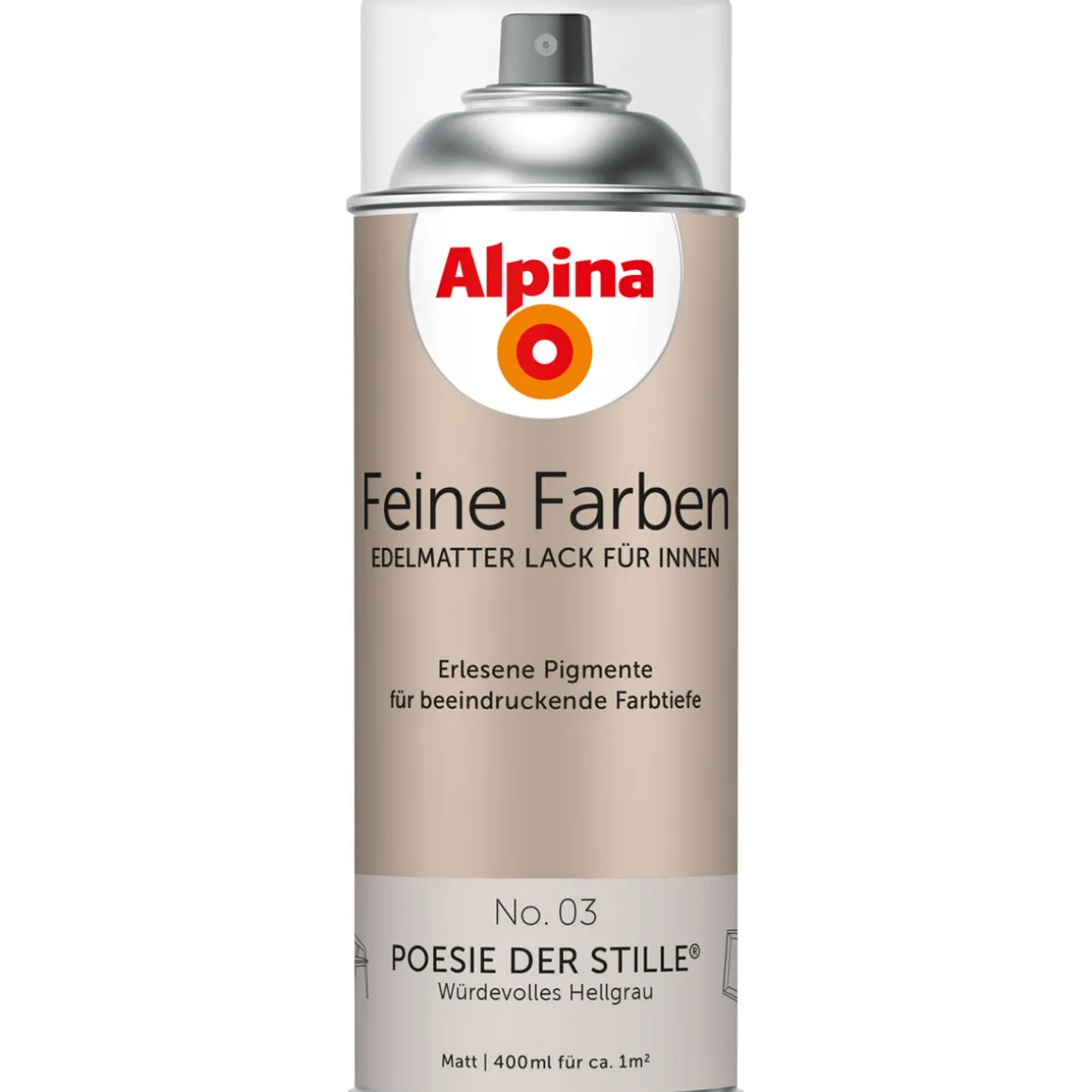 AlpinaBuntlack Feine Farben Sprühlack No 03 Poesie der Stille edelmatt 400ml