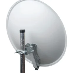Alu-SAT-Spiegel 80 cm, hellgrauAlu-Line