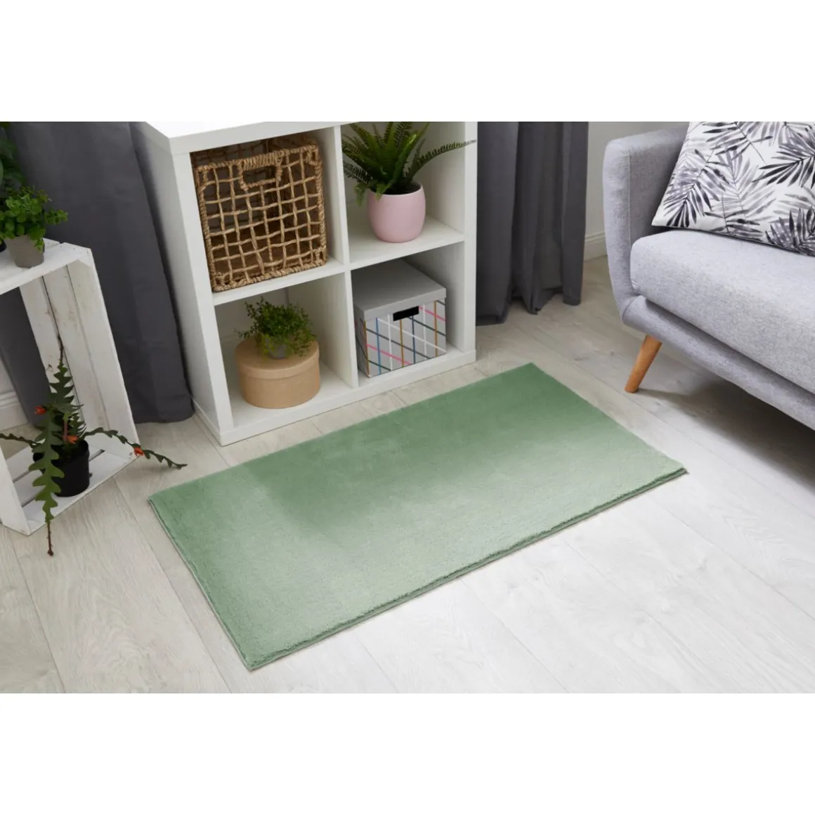 andiamo Teppich Arezzo 80x150 cm salbeigrün
