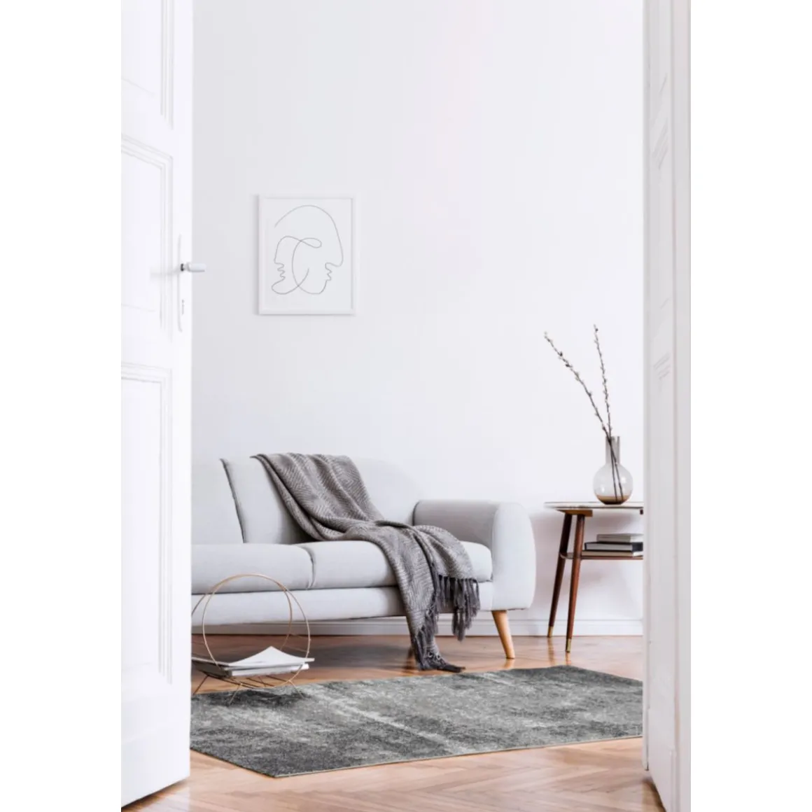 andiamo Teppich Luna 80x150 cm grau