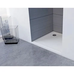 Aurlane Duschtasse White Slate 90 x 90 x 4 cm