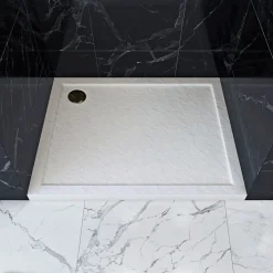Aurlane Duschtasse White Slate 90 x 90 x 4 cm