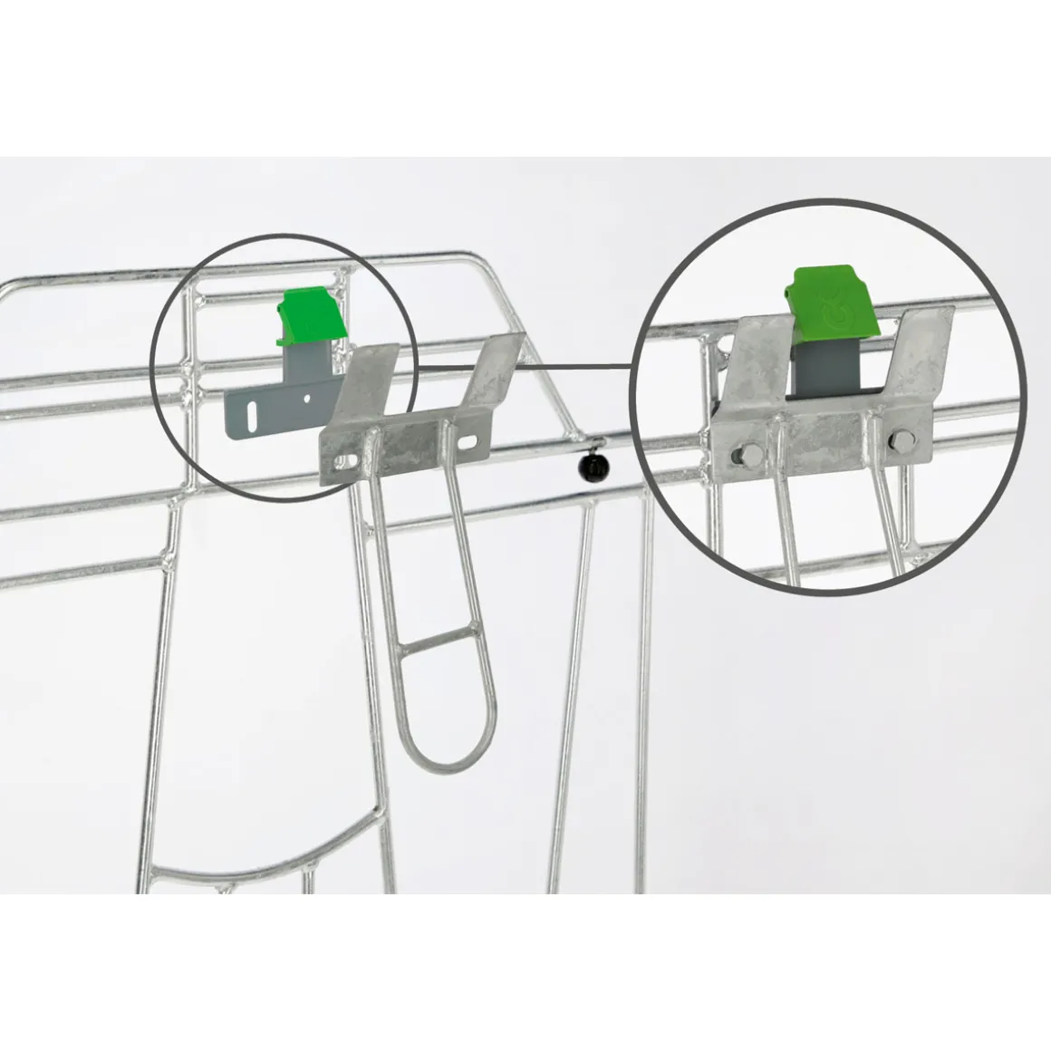 Auswurfsicherung Bucket Guard grün 3 Stück