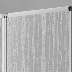 Badewannenfaltwand Venezia 3tlg. Silber