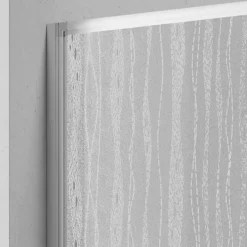 Badewannenfaltwand Venezia 3tlg. Silber