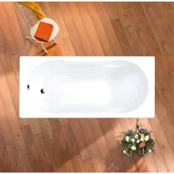Badewannen-Set Nixe, 170x75cm,best. ausWanne, Wannenträger&Ab-Überlaufgarnitur