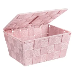 Badkorb mit Deckel Mod. Adria, rosa