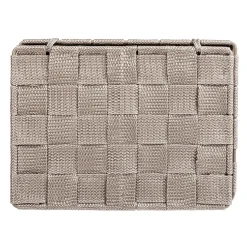 Badkorb mit Deckel M od. Adria, taupe