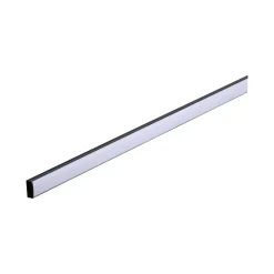 Base Profil mit weissem Diffusor 2 mschwarz eloxiert/weiss Alu/Kunststoff