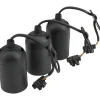 Basic Lampenfassungsset schwarz 3er-Pack