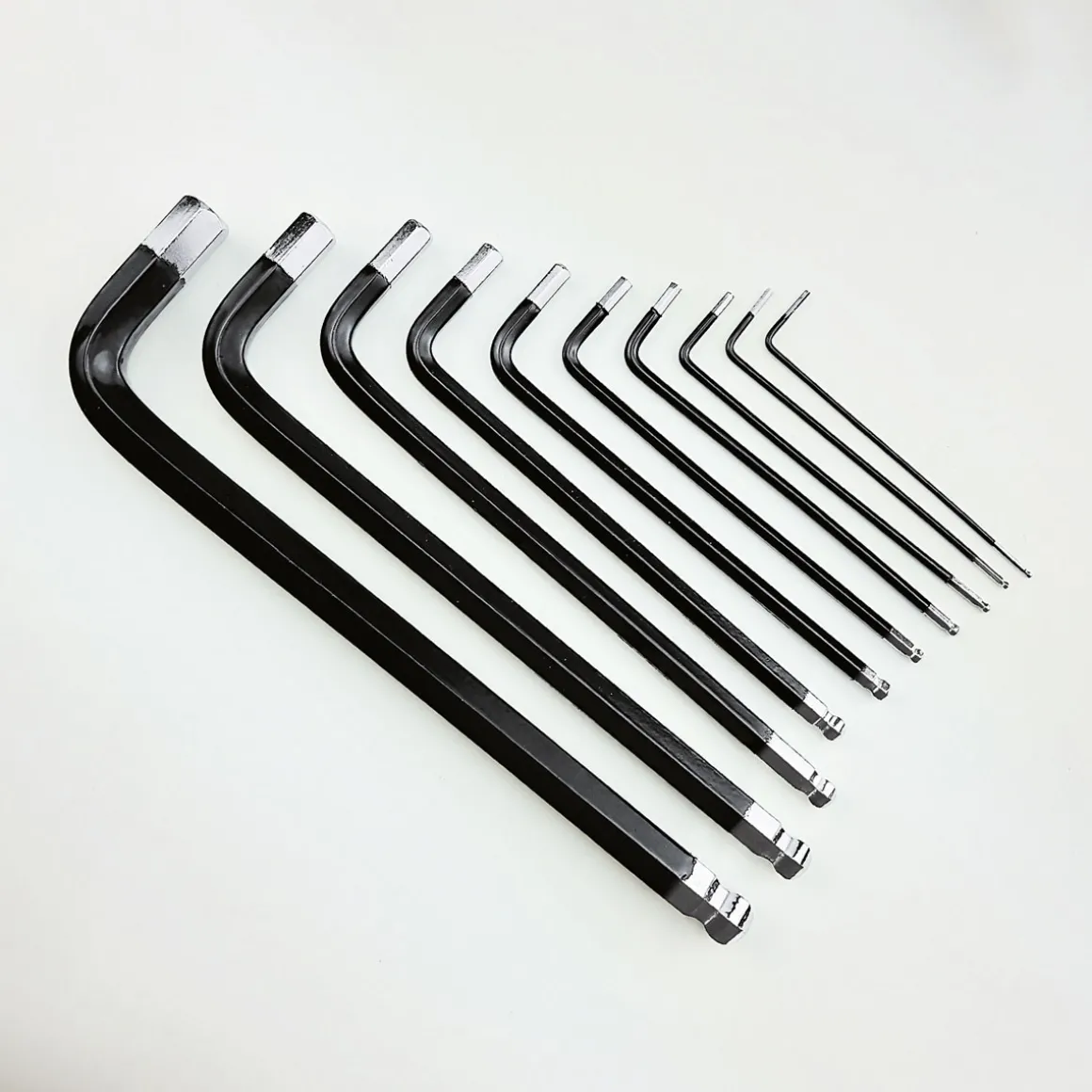 Basic Sechskantschlüssel-Set langarm Kugelkopf 10-teilig