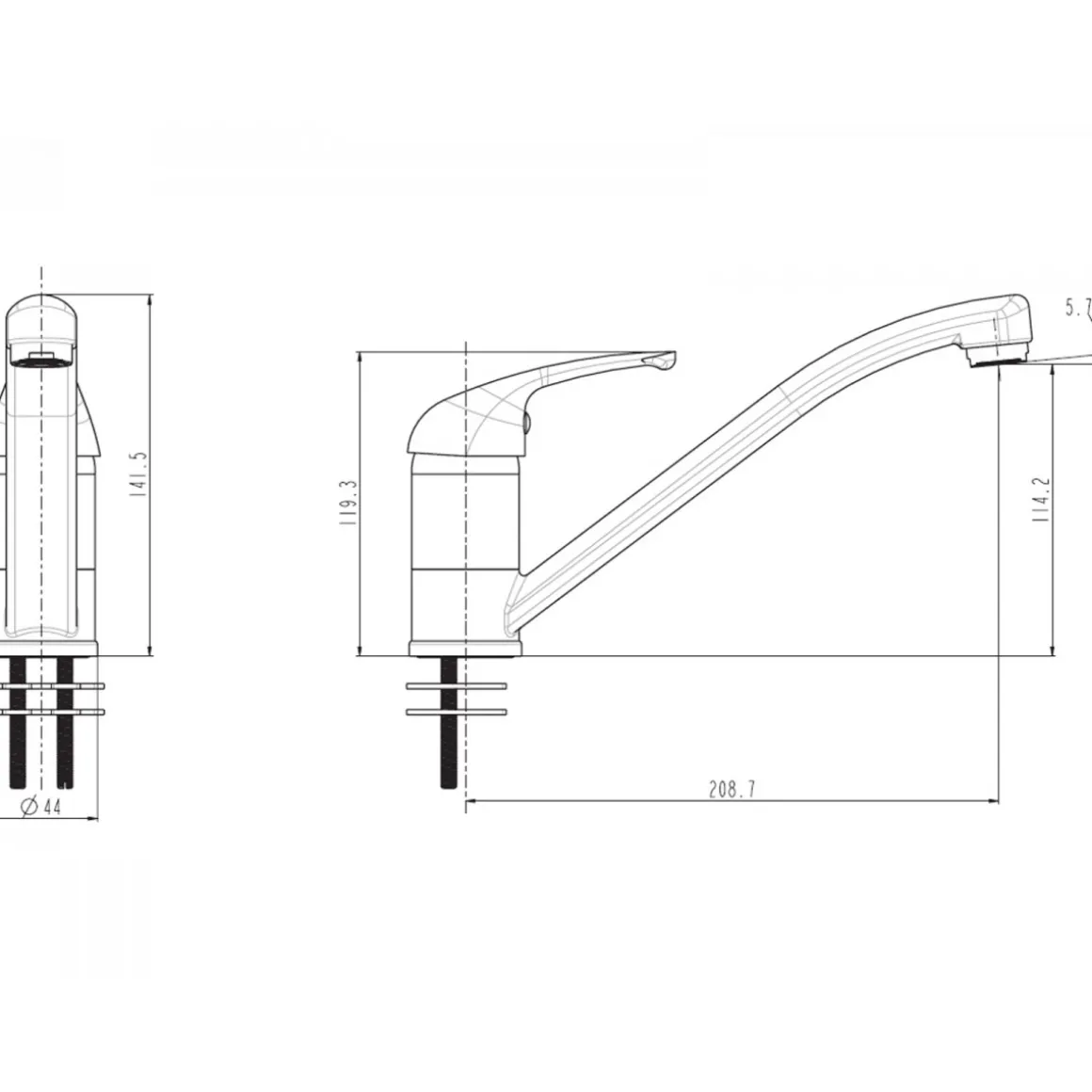 Basic Spültischarmatur Nizza