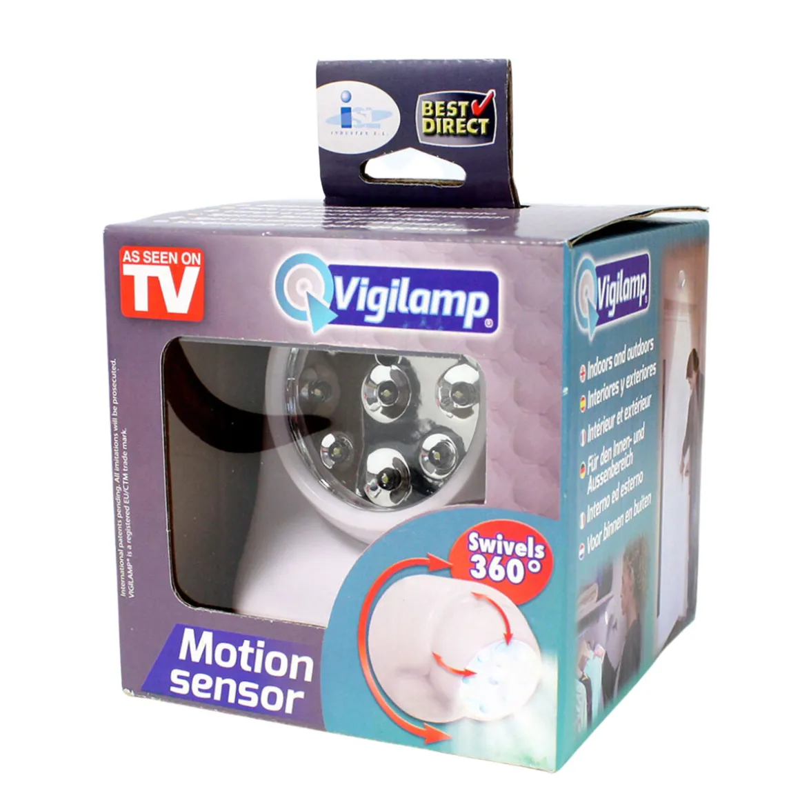 Best Direct Vigilamp kabelose LED Lampe m. Bewegunsmelder