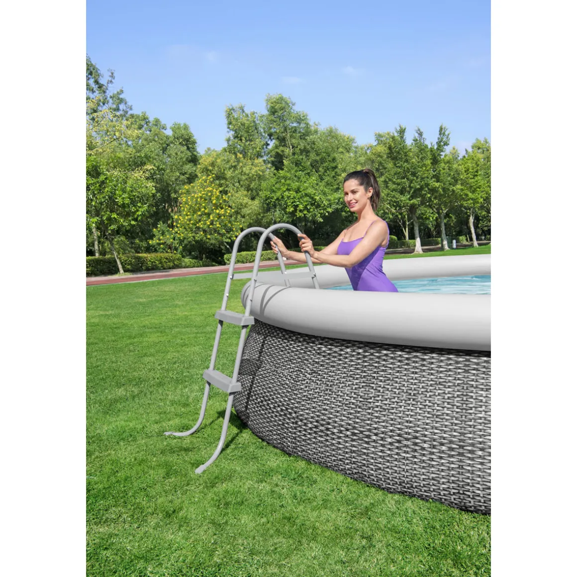 Bestway Poolleiter Flowclear 100 x 45 cm für 76 und 84 cm Höhe
