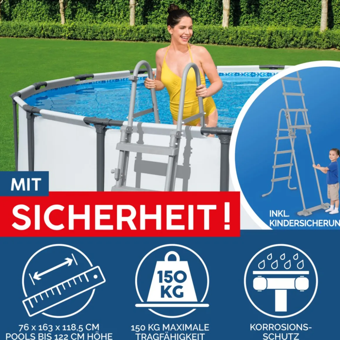 Bestway Steel Pro Max Frame-Pool-Set366x122cm Dm. 3,66x1,22m