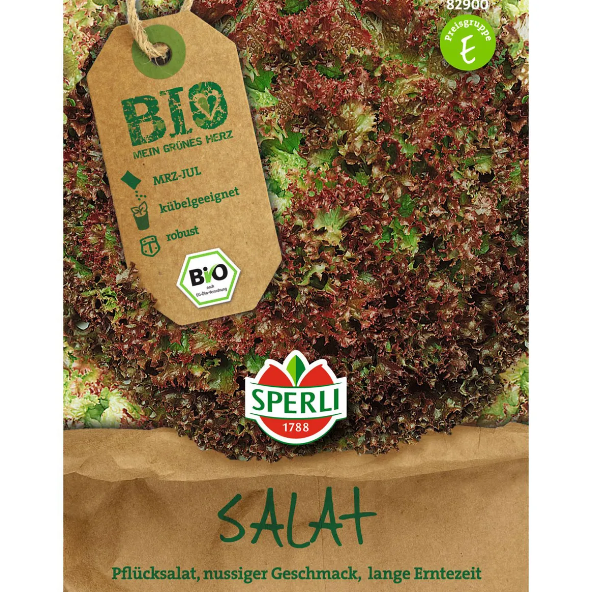 Bio-Pflücksalat rot
