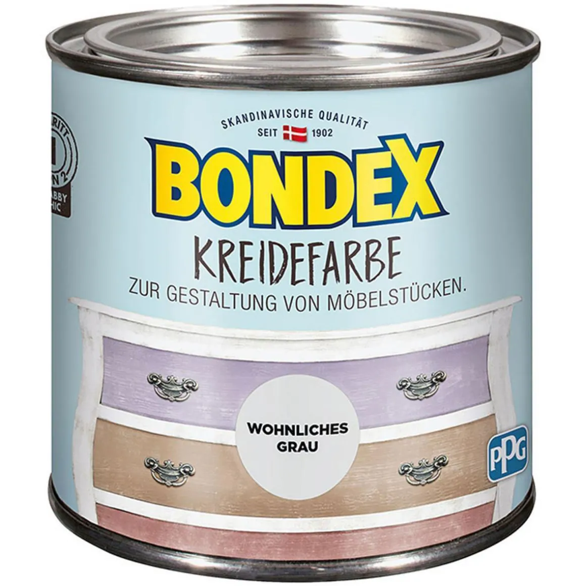 Bondex Kreidefarbe Wohnliches grau 500 ml