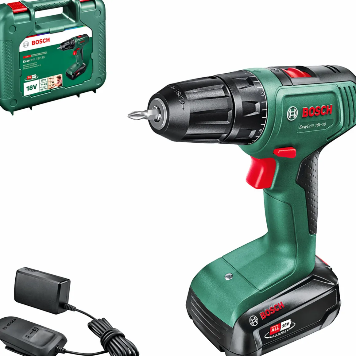 BoschAkku-Bohrschrauber EasyDrill 18V-38 inkl Ladegerät