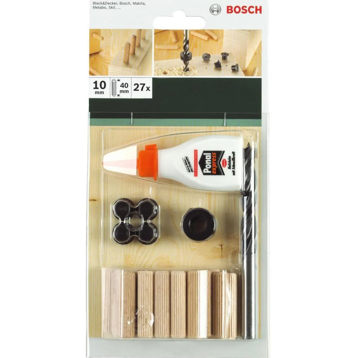 BoschDIY Dübelset 8 x 40 mm 32- teilig
