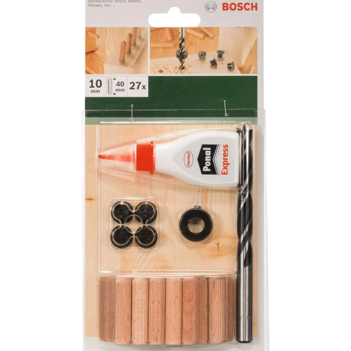 BoschDIY Dübelset 10 x 40 mm 27- teilig