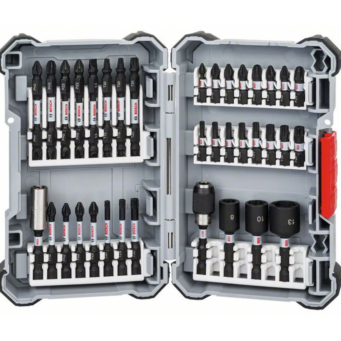 Bosch Pick and Click Impact Control SDB und Steckschlüssel 36-teilig