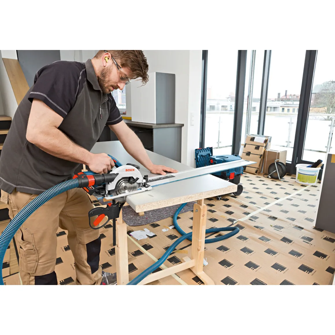 Bosch ProfessionalAkku-Kreissäge GKS 18V-57 G solo