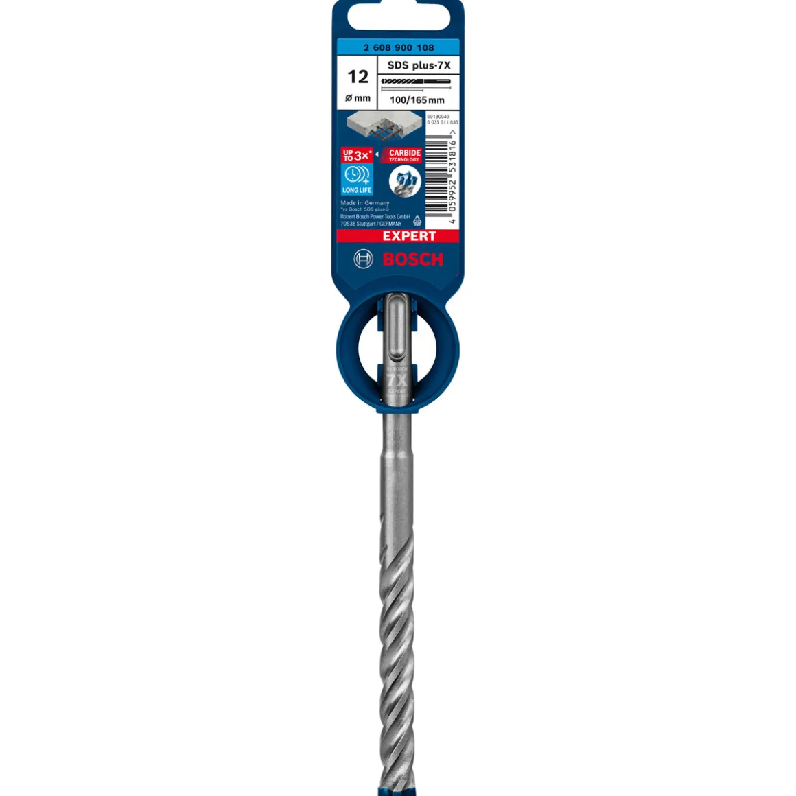 Bosch ProfessionalExpert SDS plus-7X Hammerbohrer 12 x 100 x 165 mm