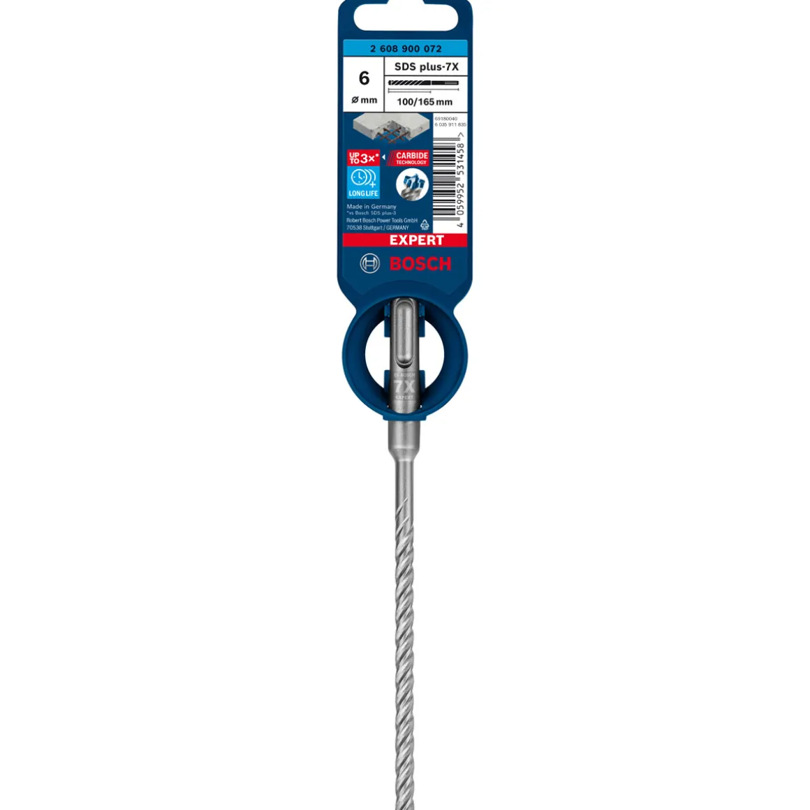 Bosch ProfessionalExpert SDS plus-7X Hammerbohrer 6 x 100 x 165 mm