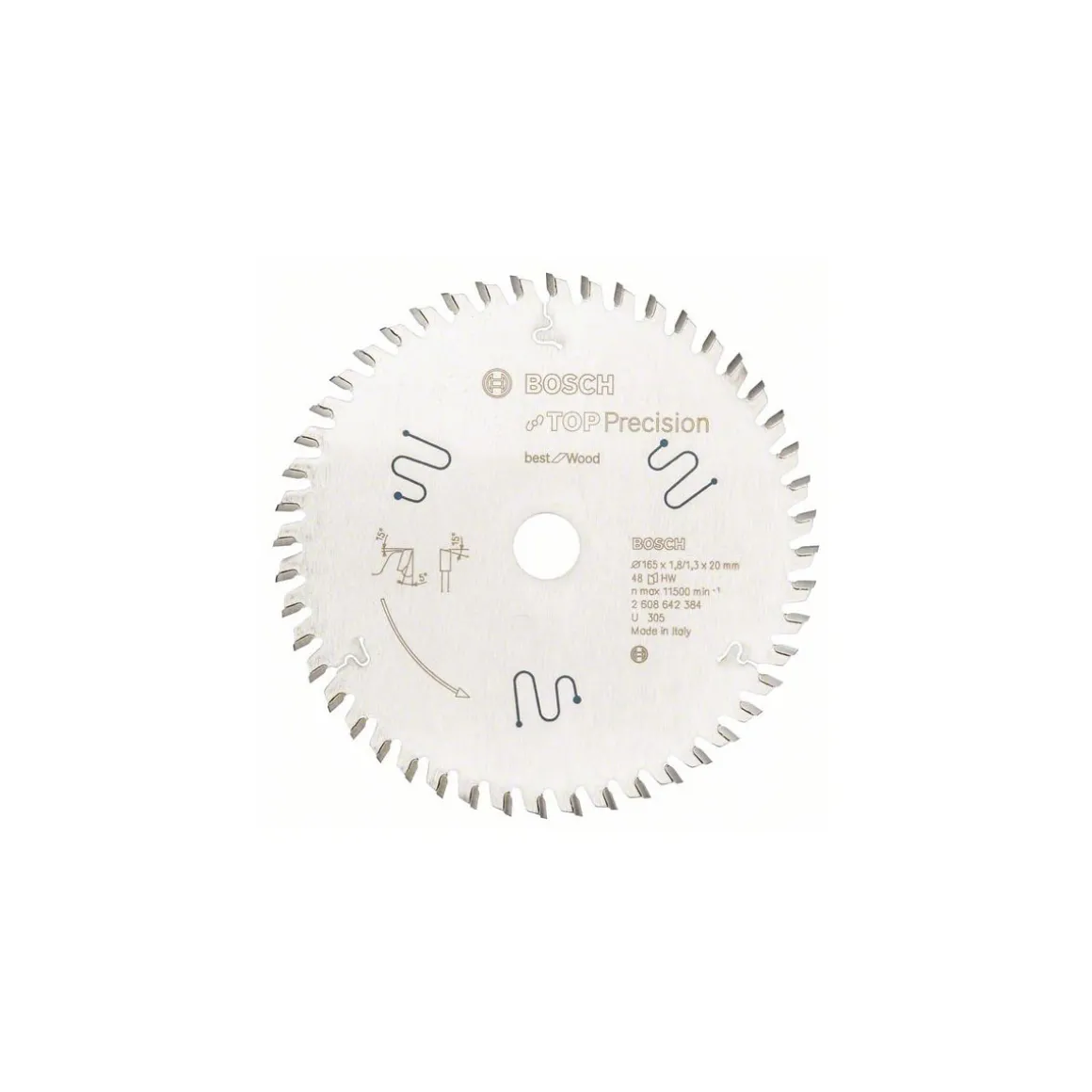Bosch ProfessionalKreissägeblatt BS WO H 165 x 20-48 mm