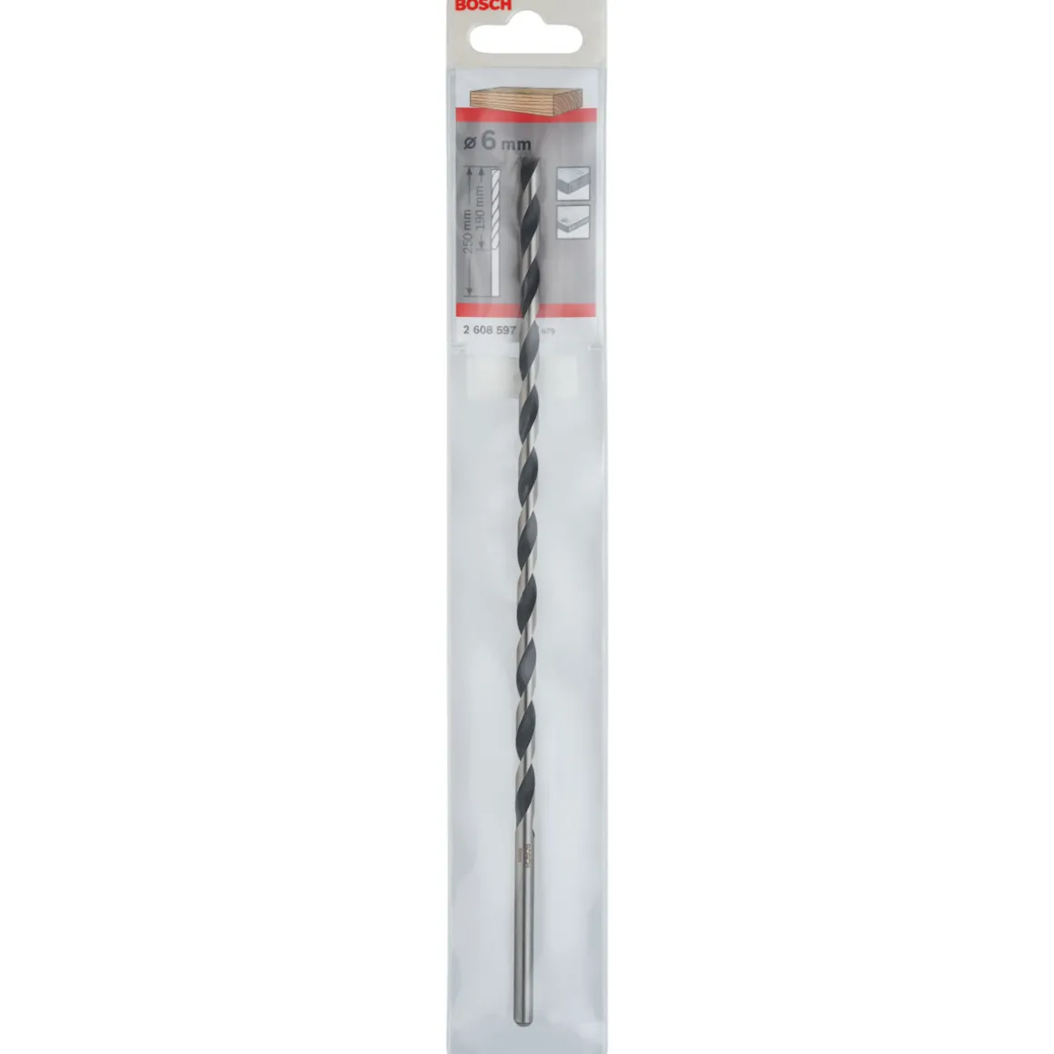 Bosch ProfessionalMaschinenholzbohrer M-Spitze 6 x 250 mm d 6 mm