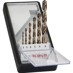 Bosch ProfessionalMetallbohrer-Set Robust Line HSS-Co 2–8 mm 6-teilig