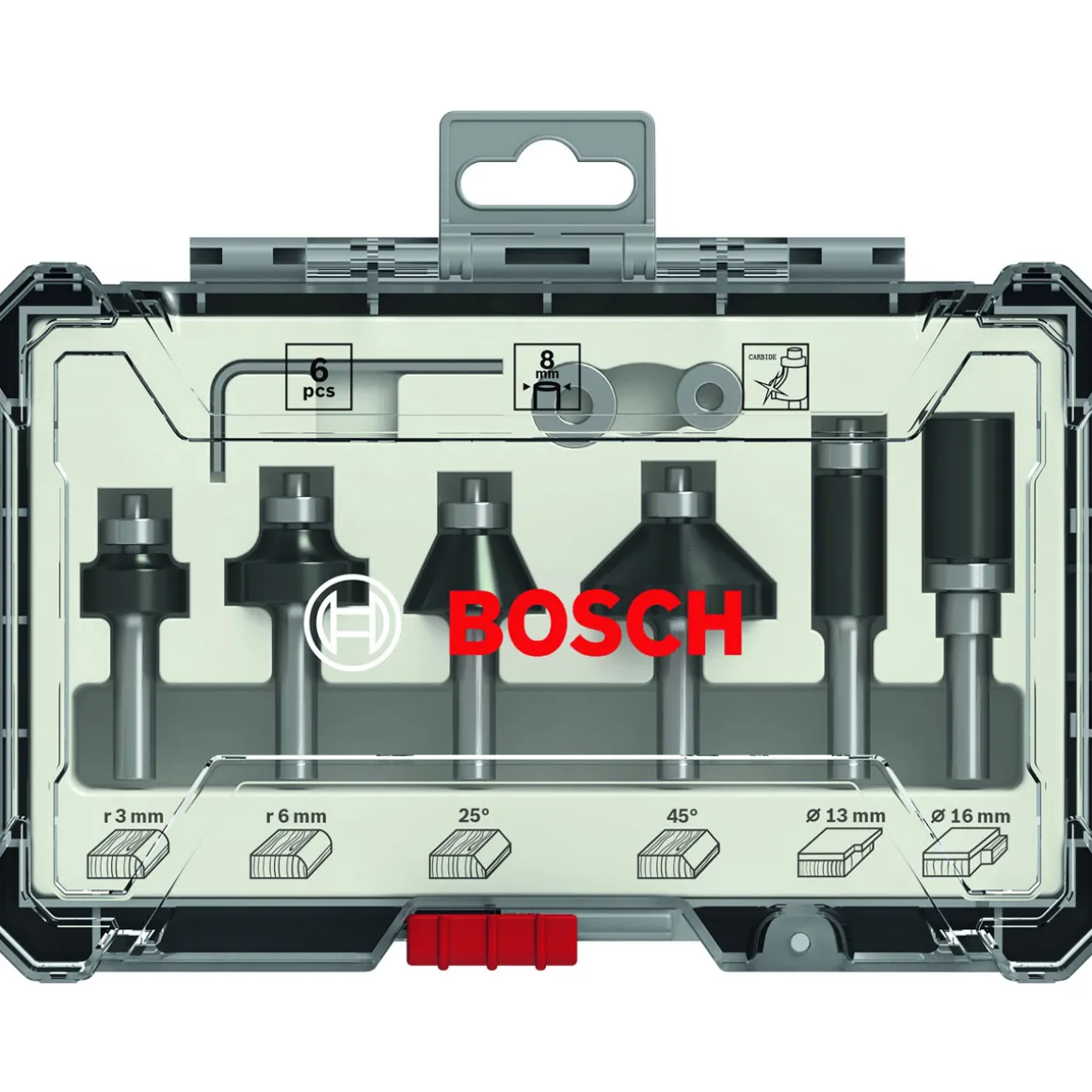 Bosch ProfessionalRand- und Kantenfräse-Set GKF 12V 6-teilig