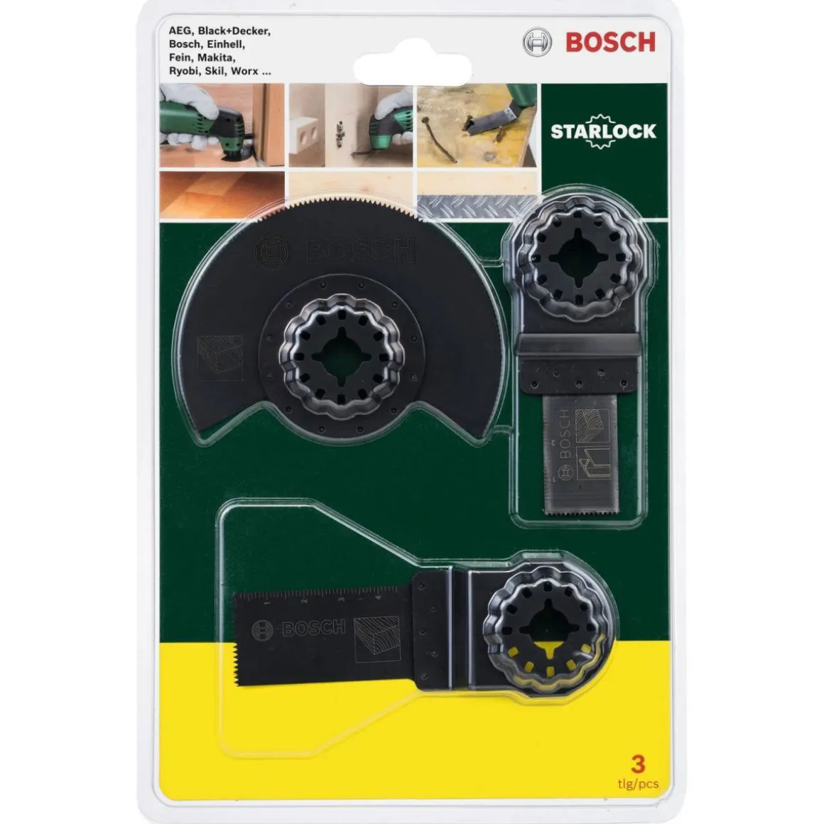 BoschProm Multischneider OMT Zubehör-Set 3- teilig für Holz