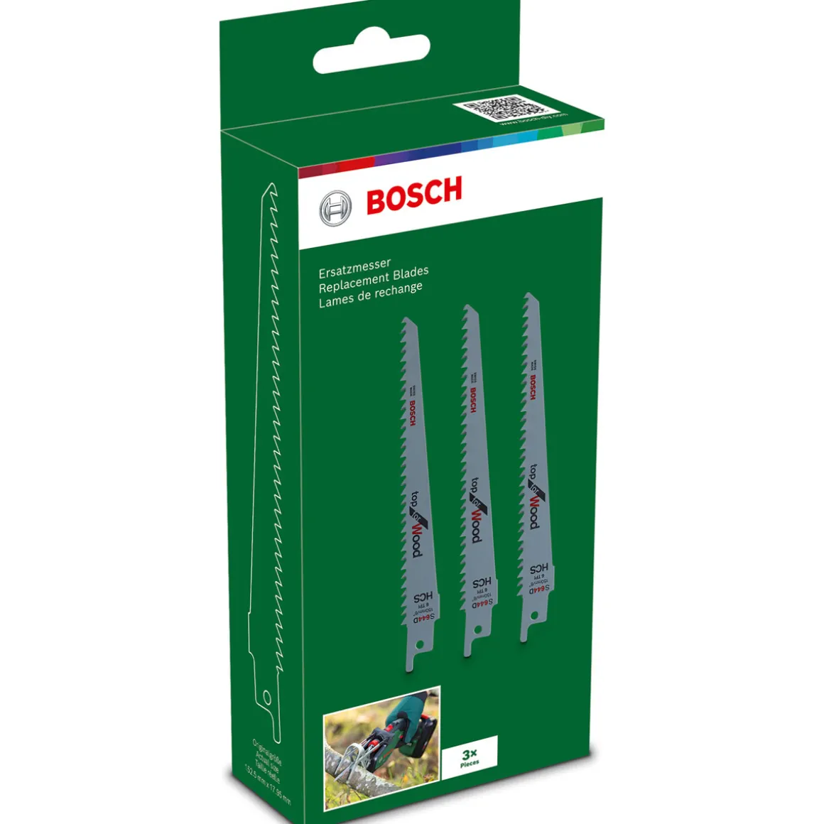 BoschSägeblatt-Set Keo für frisches Holz 3 Stk.