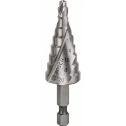 Bosch Stufenbohrer HSS 4 - 20 mm 1/4" 70,5 mm