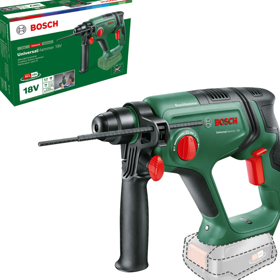 BoschUniversal Akku-Hammer 18V ohne Akku
