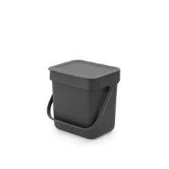 Brabantia Abfalleimer Sort & Go 18,8 x 18,1 x 13,9 cm grau