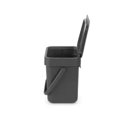 Brabantia Abfalleimer Sort & Go 18,8 x 18,1 x 13,9 cm grau