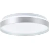 Brilliant Deckenleuchte Britt 33cm silber/weiß 22W 2300lm stufenlos dimmbar